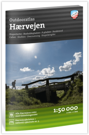 Wandelatlas & Fietsatlas Hærvejen Heerweg Jutland DEN - Calazo