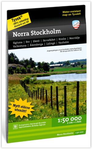 Wandelkaart Terrängkarta 340 Norra Stockholm - Calazo