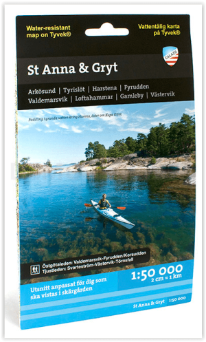 Wandelkaart Sjö- & Kustkartor 100 St-Anna & Gryts skärgårdar 