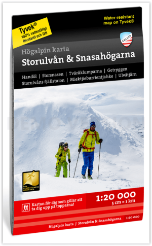Wandelkaart Fjällkarta 130 Storulvån & Snasahögarna - Calazo