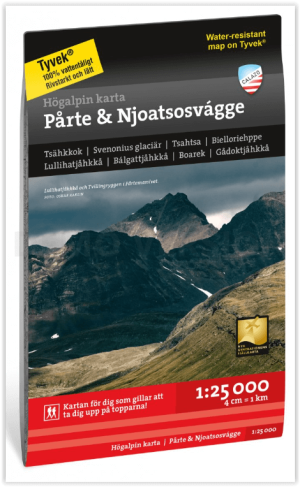 Wandelkaart Fjällkarta 110 Pårte & Njoatsosvágge - Calazo