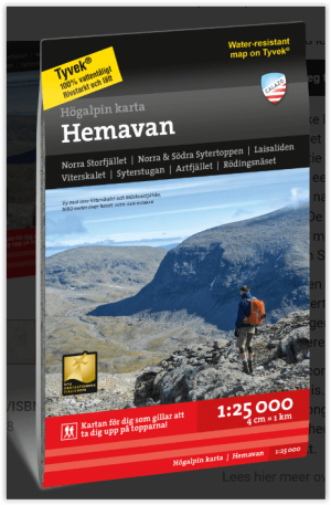 Wandelkaart Fjällkarta 070 Hemavan - Calazo