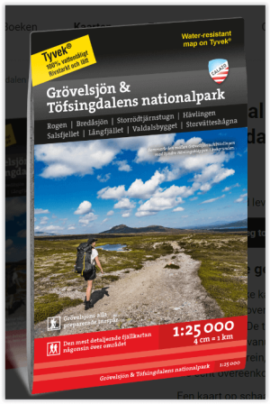 Wandelkaart Fjällkarta 060 Grövelsjön & Töfsingdalens NP - Calazo