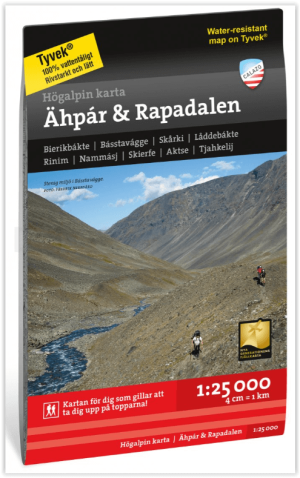 Wandelkaart Fjällkarta 010 Ähpár & Rapadalen - Calazo