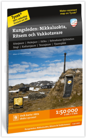 Wandelkaart Fjallkarta Kungsleden 100 Nikkaluokta > Ritsem - Calazo