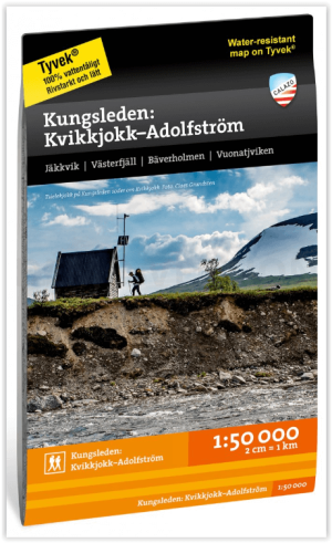 Wandelkaart Fjallkarta Kungsleden 090 Kvikkjokk > Adolfströme
