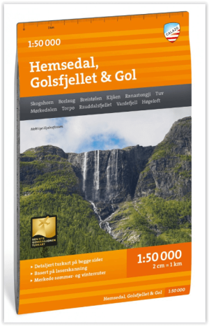 Wandelkaart Tourkaart 130 Hemsedal- Golsjellet & Gol - Calazo