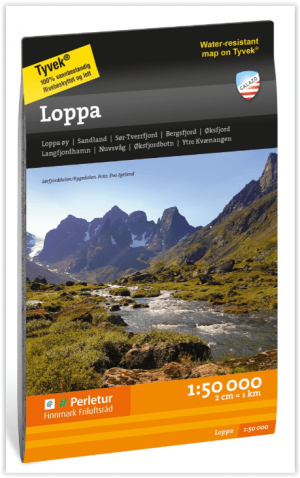Wandelkaart Tourkaart 220 Loppa Noorwegen - Calazo