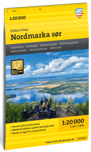 Wandelkaart Stikart 040 Oslo Nordmarka Sør - Calazo