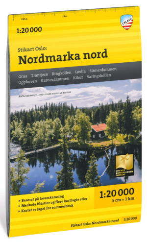 Wandelkaart Stikart 030 Oslo Nordmarka nord - Calazo