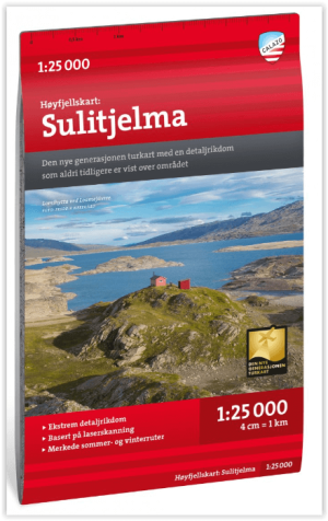 Wandelkaart Hoogalpinekaart 340 Sulitjelma - Calazo
