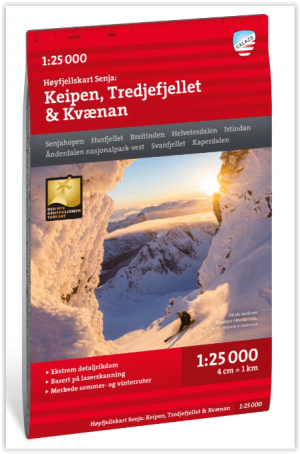 Wandelkaart Hoogalpinekaart 310 Keipen & Tredjefjellet  - Calazo