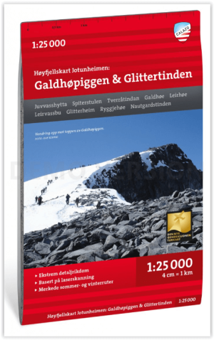 Wandelkaart Hoogalpinekaart 120 Galdhøpiggen & Glittertinden