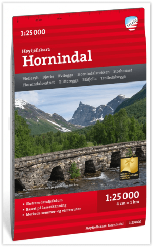 Wandelkaart Hoogalpinekaart 080 Hornindal - Calazo