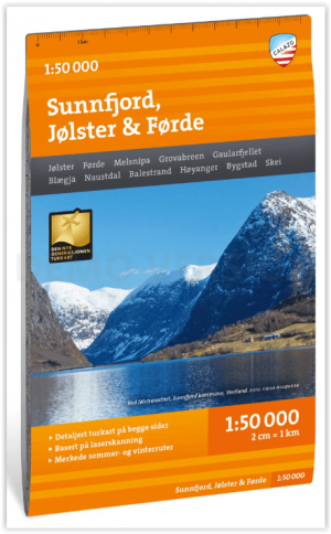 Wandelkaart Tourkaart 360 Sunnfjord- Jølster & Førd - Calazo
