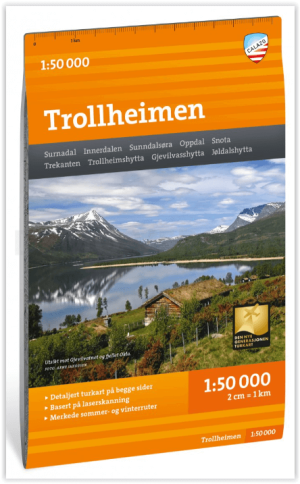 Wandelkaart Tourkaart 390 Trollheimen NP - Calazo