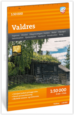 Wandelkaart Tourkaart 420 Valdres - Calazo