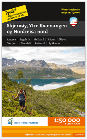 Wandelkaart Tourkaart 450 Skjervøy & Ytre Kvænangen - Calazo