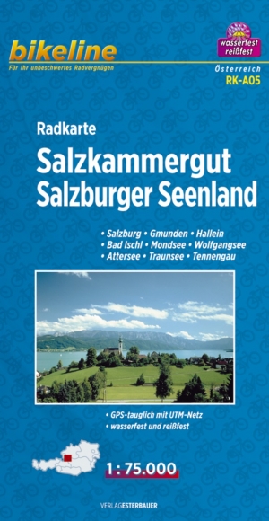 Fietskaart Radkarte Salzkammergut - Bikeline