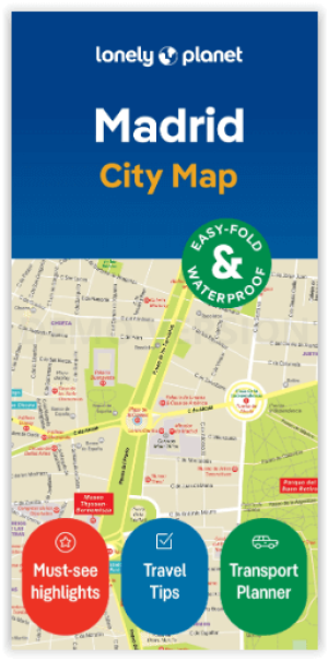 Stadskaart Madrid city map - Lonely Planet
