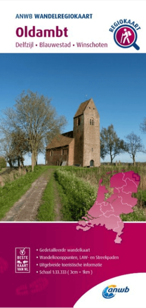 Wandelkaart 080 wandelregiokaart Oldambt - Anwb Media
