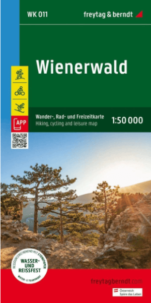 Wandelkaart Fietskaart Wienerwald Wenen - F&B