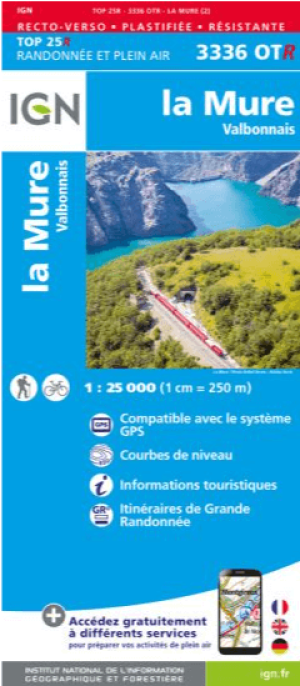 Wandelkaart 3336 OT(R) La Mure & Valbonnais - IGN