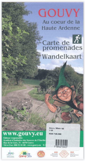 Wandelkaart Gouvy in het hart van de Hoge Ardennen - NGI