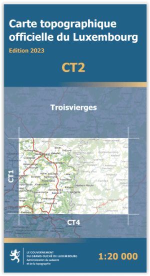 Wegenkaart CT02 Troisvierges Provincie Luxemburg - TD Luxemburg