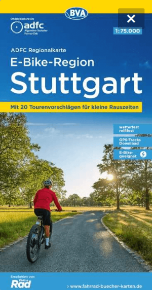 Fietskaart ADFC Regionalkarte Stuttgart E-Bike-Regio - ADFC