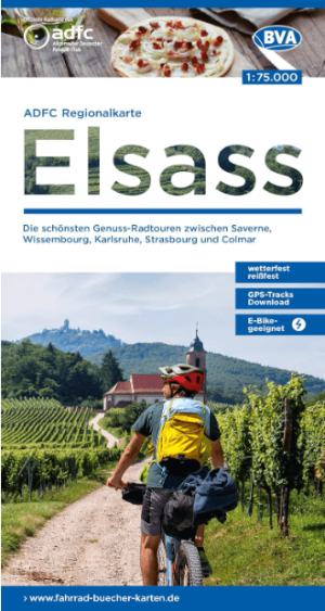 Fietskaart Elsass Frankrijk - BVA-Bikemedia