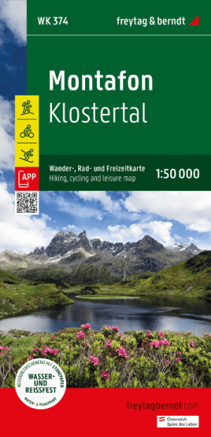 Wandelkaart 374 Montafon & Klostertal - Freytag & Berndt