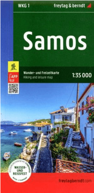 Wandelkaart Samos Griekenland - F&B