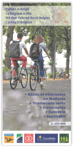 Fietskaart Fietsen in België - NGI