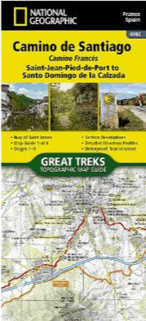 Wandelkaart Camino de Santiago DEEL 1 - NAT GEO