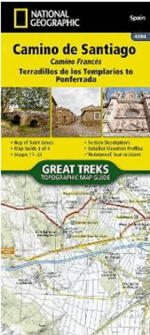 Wandelkaart Camino de Santiago DEEL 3 - NAT GEO
