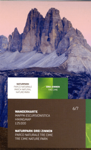 Wandelkaart 6/7 Parco Naturale Tre Cime - Drei zinnen - Tabacco
