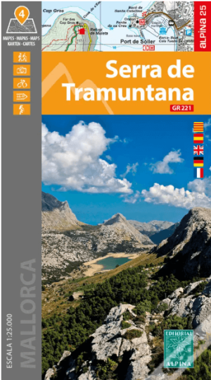 Wandelkaart 66/67/68 & 69 Serra de Tramuntana - Alpina