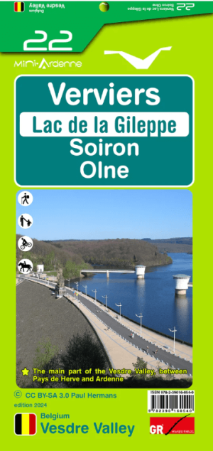 Wandelkaart 22 Verviers & Lac de la Gileppe - Mini Ardenne
