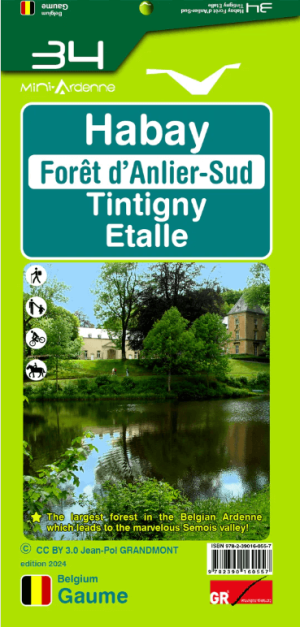 Wandelkaart 34 Habay- Forêt d'Anlier-Sud - Mini Ardenne