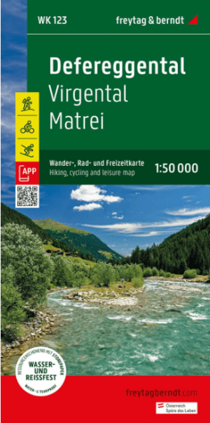 Wandelkaart Defereggental- Virgental - Matrei - F&B
