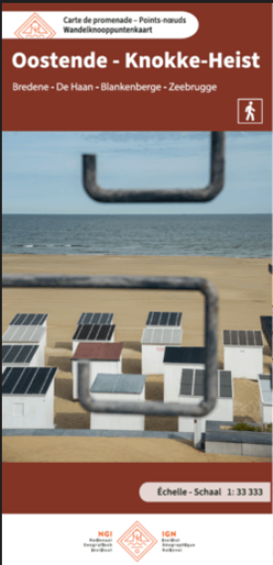 Wandelkaart Oostende - Knokke-Heist - NGI