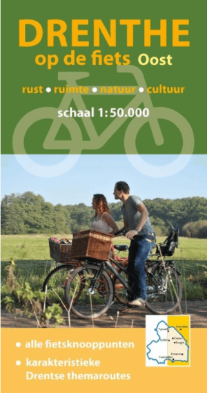 Fietskaart - Fietsknooppuntenkaart Drenthe Oost op de fiets - B&S