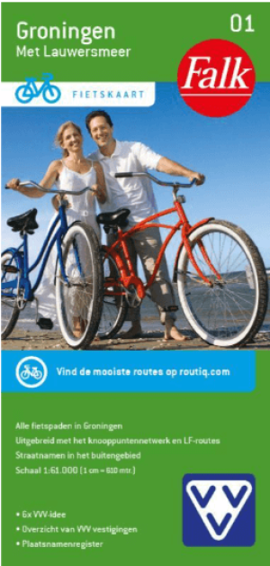 Falk VVV Fietskaart 01 Groningen & het Lauwersmeer - Falk