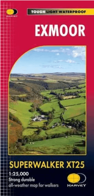 Wandelkaart XT25 Exmoor NP Devon England - Harvey maps
