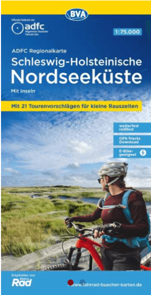 Fietskaart ADFC Regionalkarte Schleswig-Holsteinische Nordseeküste - ADFC