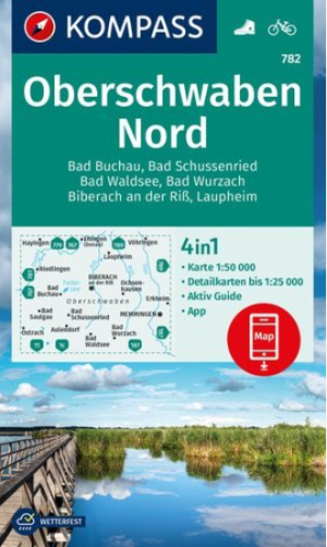 Wandelkaart 782 Oberschwaben Nord - Kompass