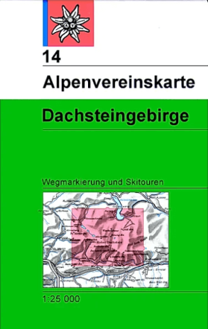 Wandelkaart 14 Dachsteingebirge - Alpenverrein