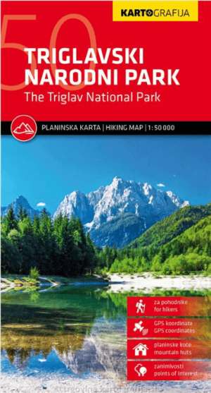 Wandelkaart Triglav Nationaal Park Slovenië - Kartografija