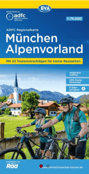 Fietskaart ADFC Regionalkarte München & Alpenvorland - ADFC